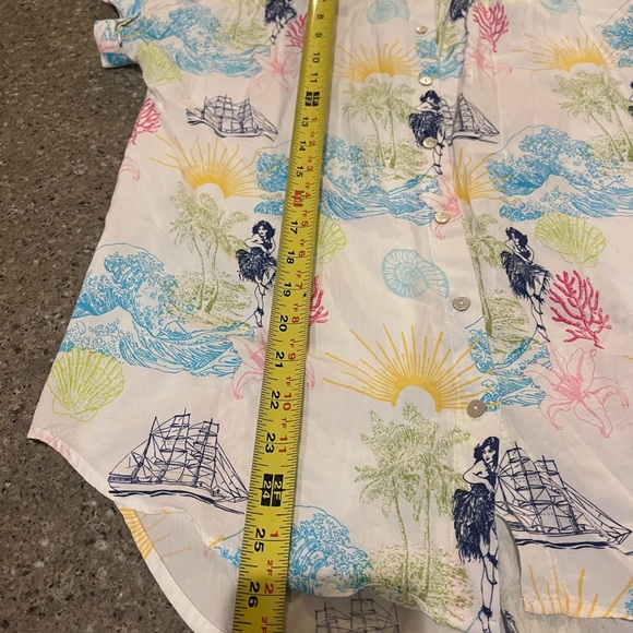 Jane & Delancy button down blouse resort wear size L - Picture 2 of 11